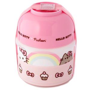Hello Kitty & Pusheen Stacked Round Bento Lunch Box